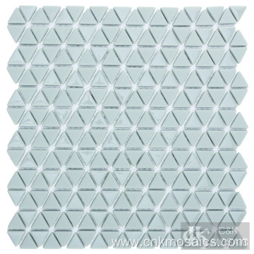 Triangle Art Glass Mosaic Floor Tiles